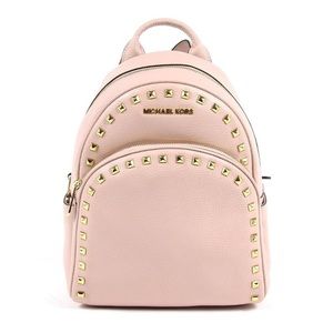 Michael Kors Pink Studded Leather Backpack